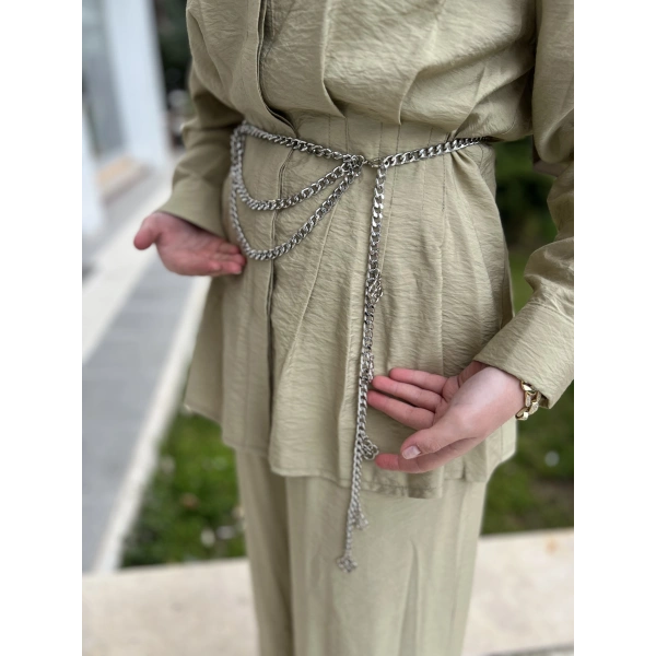 SBL Zincirli Büzgülü Pamuk Takım