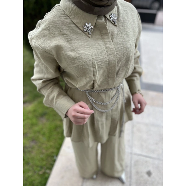 SBL Zincirli Büzgülü Pamuk Takım