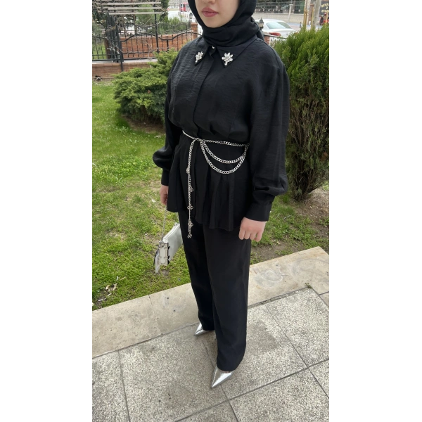 SBL Zincirli Büzgülü Pamuk Takım