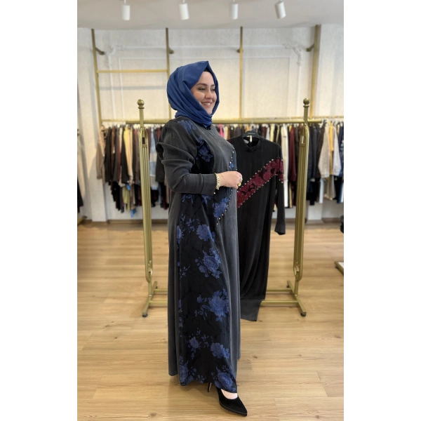 MEVA PLUS BY PUREVA Zımbalı İpek Cupra Elbise