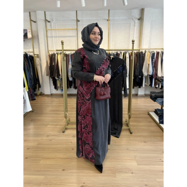 MEVA PLUS BY PUREVA Zımbalı İpek Cupra Elbise