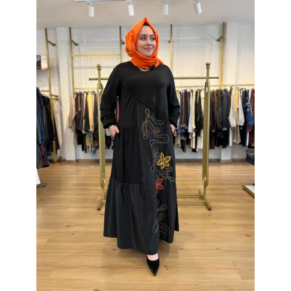 FATMA DANIŞMAN Nakışlı Elbise