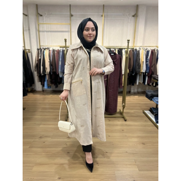 MEVA PLUS By Pureva Nakışlı İpek Tensel Kap