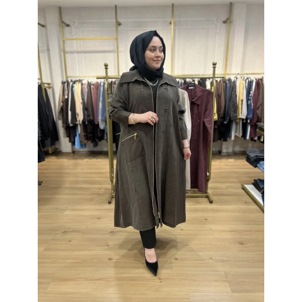 MEVA PLUS By Pureva Nakışlı İpek Tensel Kap