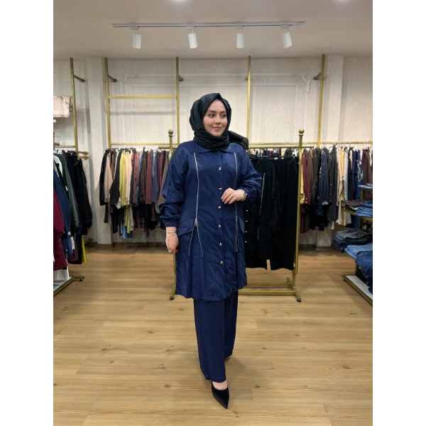 FATMA DANIŞMAN Fermuarlı Jakar Takım