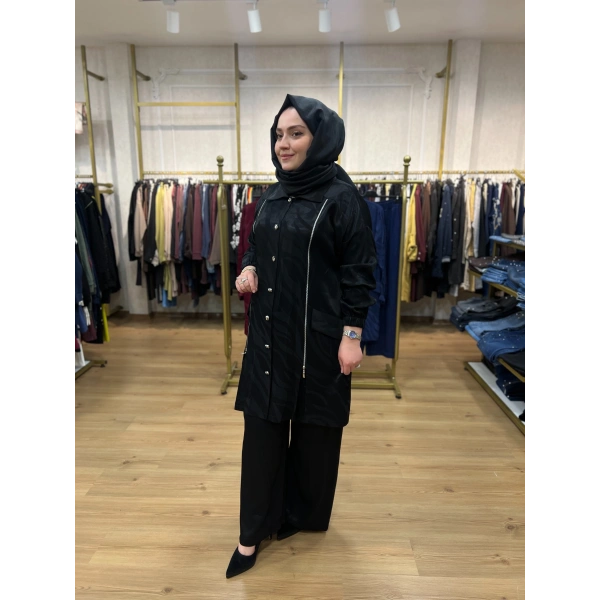 FATMA DANIŞMAN Fermuarlı Jakar Takım