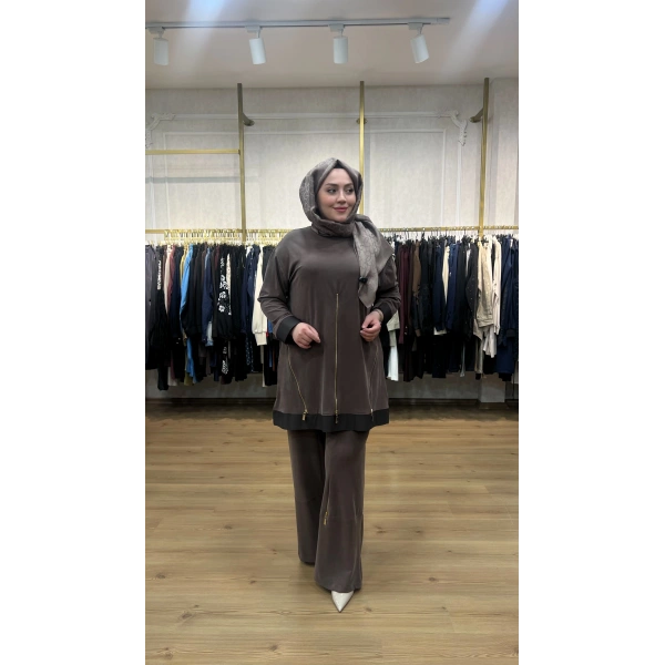 MEVA PLUS By Pureva Fermuarlı Modal Takım