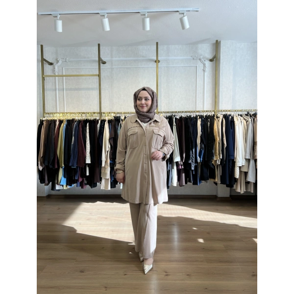 MEVA BY PUREVA Boncuk İşlemeli Nakışlı Tensel Takım