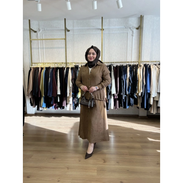 FATMA DANIŞMAN Fermuarlı Bürümcük Takım