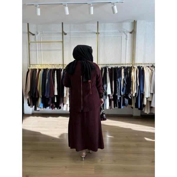 FATMA DANIŞMAN Fermuarlı Bürümcük Takım