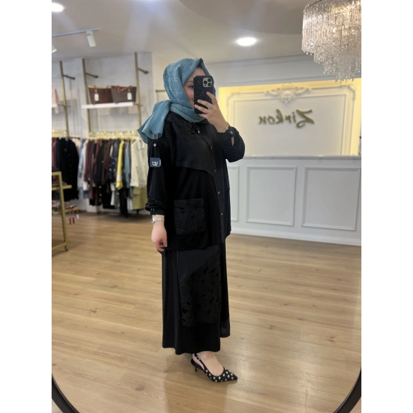 FATMA DANIŞMAN Güpürlü Etek Takım