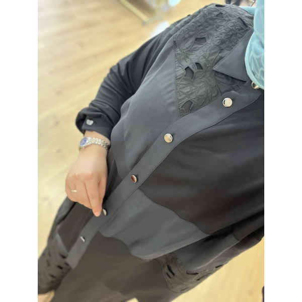 FATMA DANIŞMAN Güpürlü Etek Takım