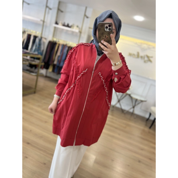 FATMA DANIŞMAN İncili Bomber Ceket