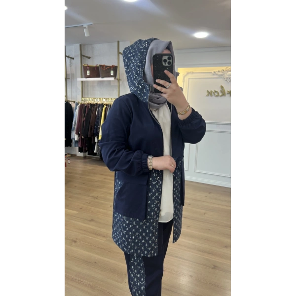 FATMA DANIŞMAN Kare Pul İnce Kot Takım