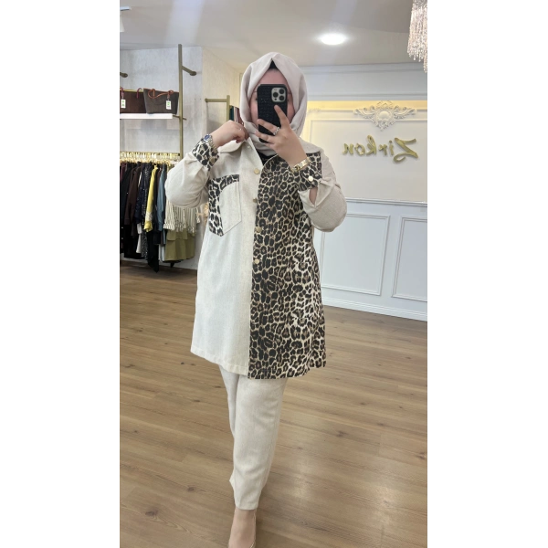 FATMA DANIŞMAN Leopar Keten Takım