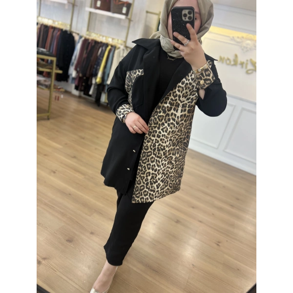 FATMA DANIŞMAN Leopar Keten Takım