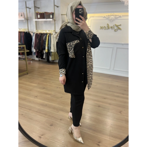 FATMA DANIŞMAN Leopar Keten Takım