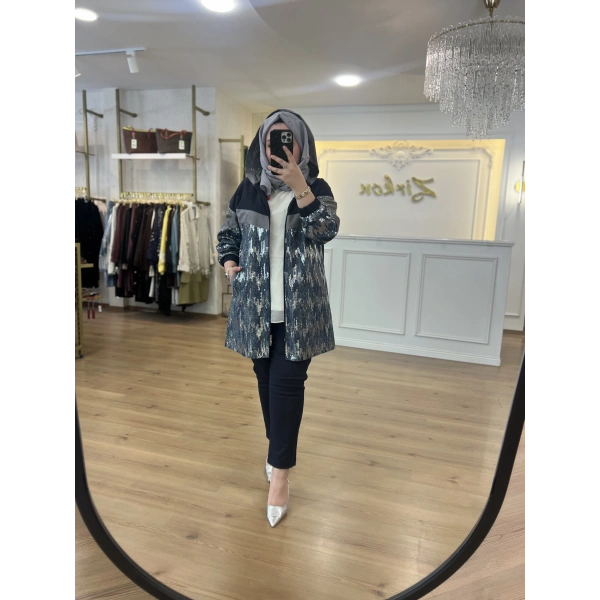 FATMA DANIŞMAN Pulpayetli İnce Kot Takım