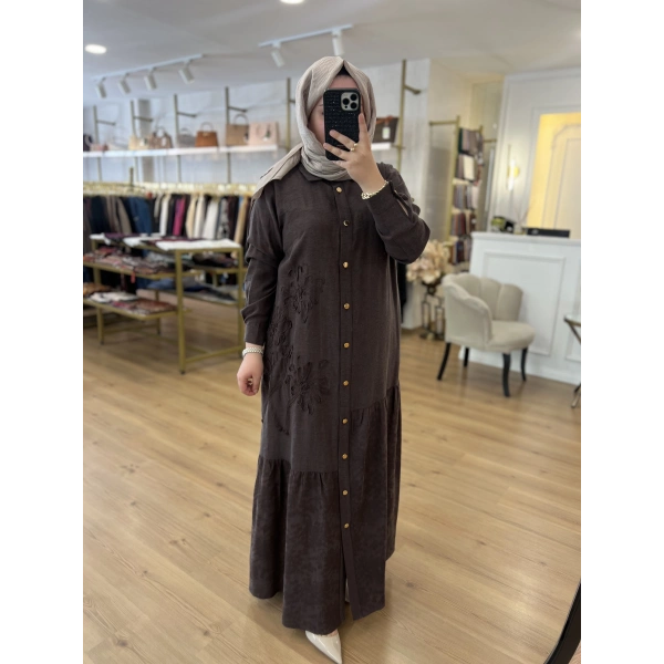 Fatma Danışman Rokoko Pamuklu Elbise