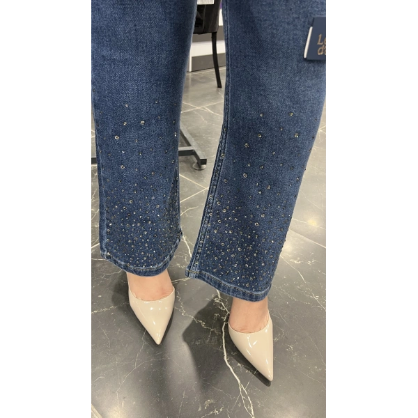 İri Taşlı İspanyol Pantolon