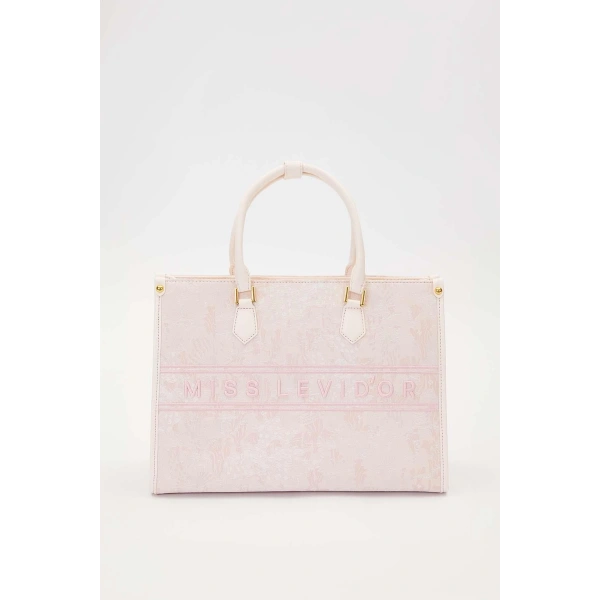 LEVİDOR BASKI DETAYLI BÜYÜK EL ÇANTASI