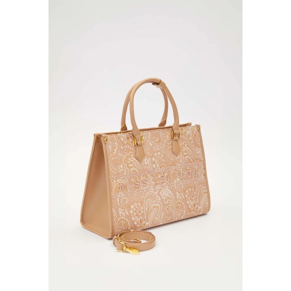 LEVİDOR BASKI DETAYLI BÜYÜK EL ÇANTASI