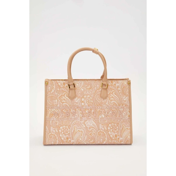 LEVİDOR BASKI DETAYLI BÜYÜK EL ÇANTASI