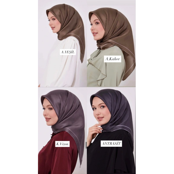 Levidor Benek Desen Monogram İpek Eşarp