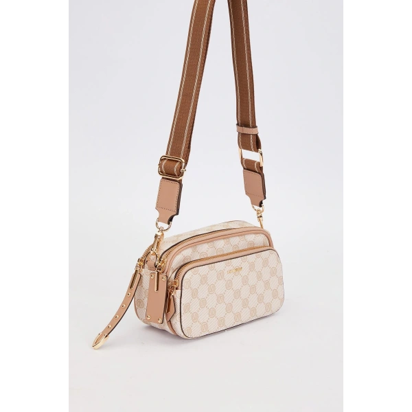 LEVİDOR Çift Bölmeli Kalın Askılı Omuz Çantası