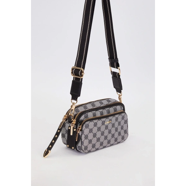 LEVİDOR Çift Bölmeli Kalın Askılı Omuz Çantası