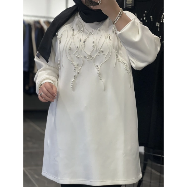 Levidor İncili Taşlı Sweat