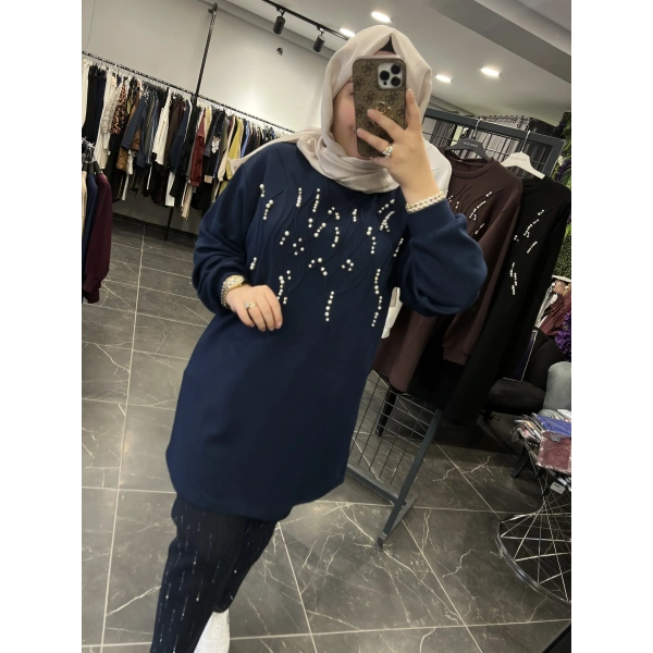 Levidor İncili Taşlı Sweat