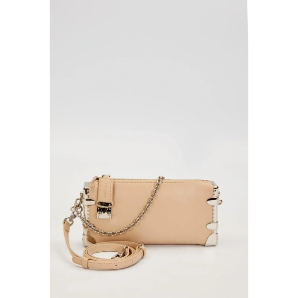 Levidor Metal Köşeli Omuz Çantası