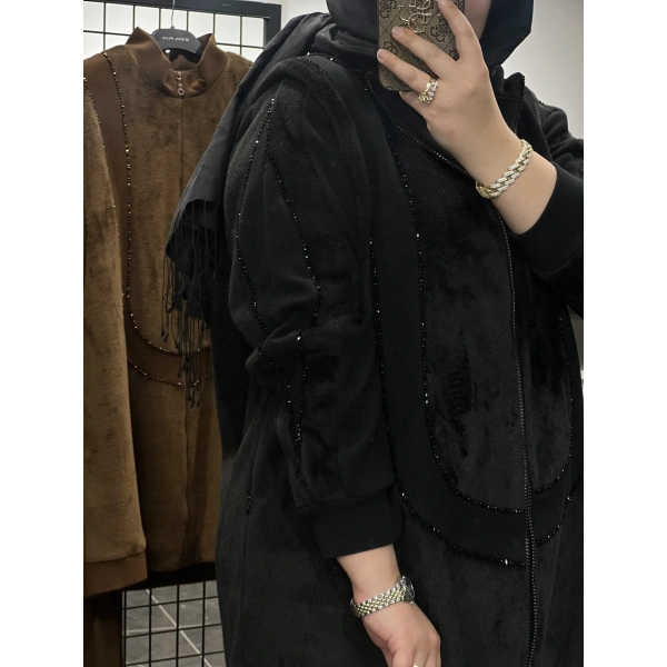 MEVA BY PUREVA Boncuk İşlemeli Yelekli Üçlü Takım