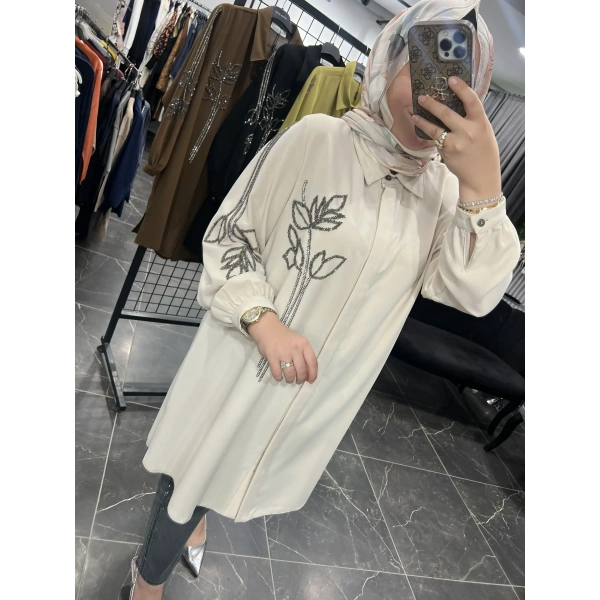 MEVA BY PUREVA Çiçek Püskürtme Gömlek