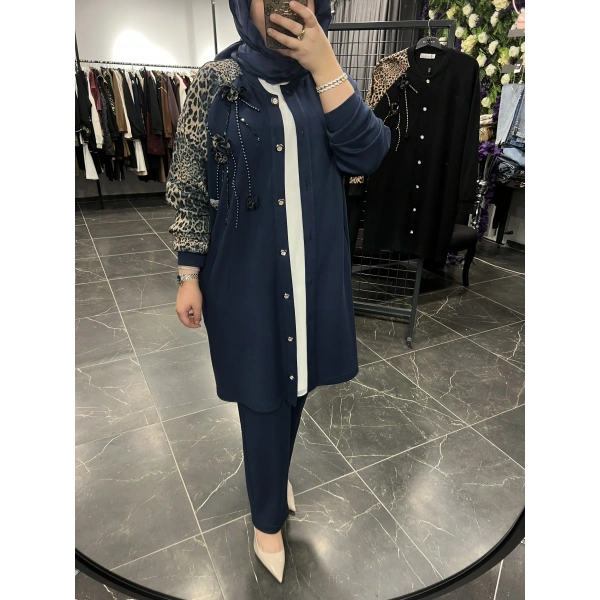 MEVA BY PUREVA Leopar Ceketli Takım