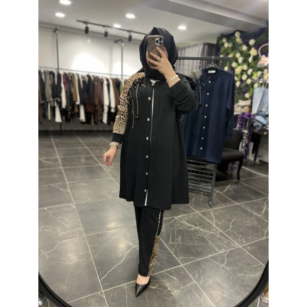 MEVA BY PUREVA Leopar Ceketli Takım