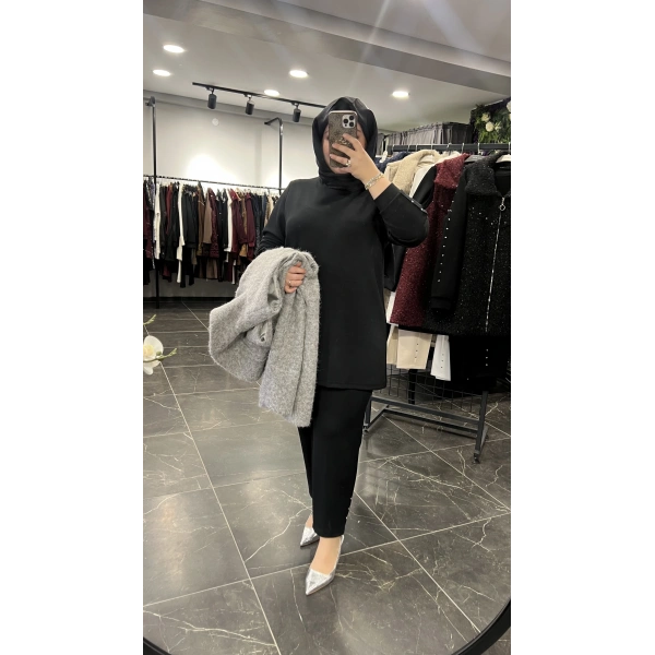 MEVA BY PUREVA Zımbalı Simli Yelekli Üçlü Takım