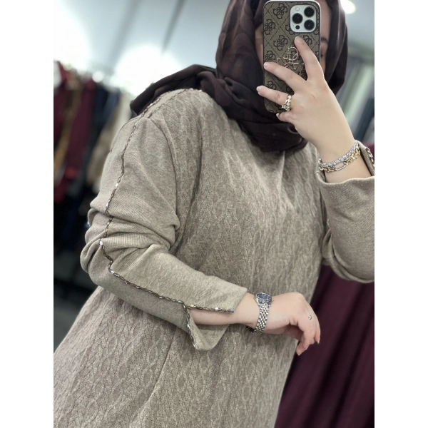 MEVA PLUS BY PUREVA İşlemeli Triko Takım