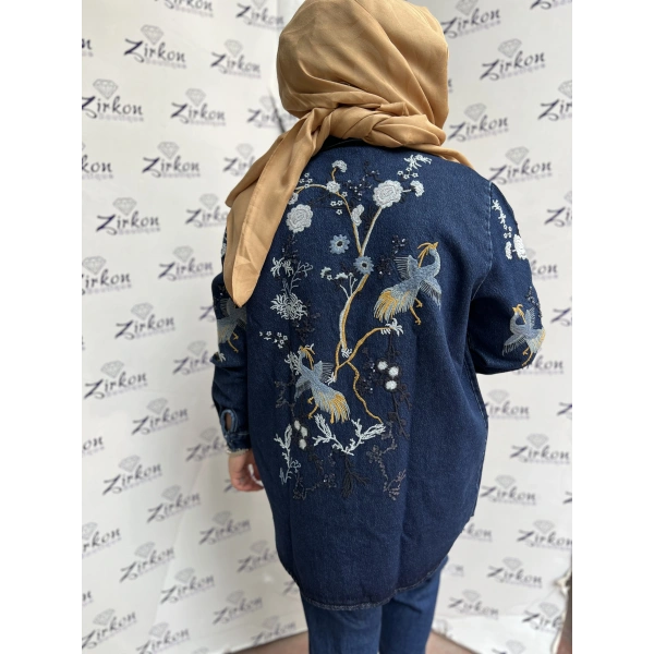 Nakışlı Kot Takım