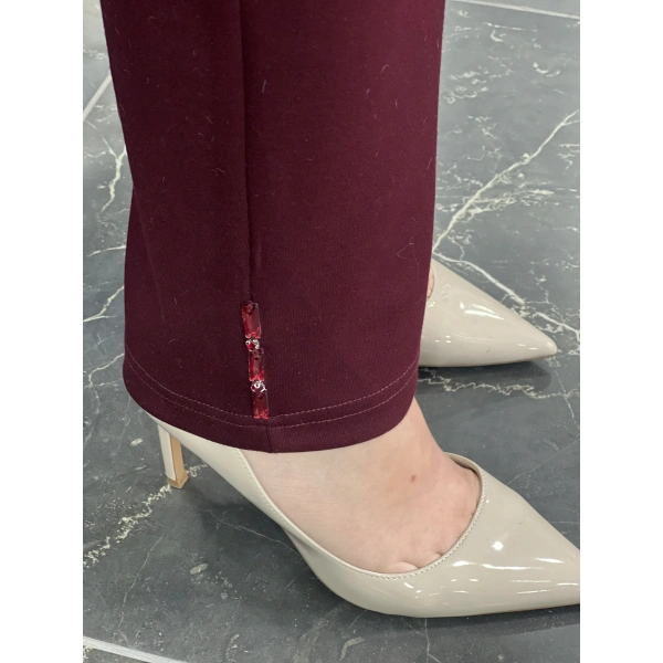 Pureva Baklava Taşlı Üçlü Takım