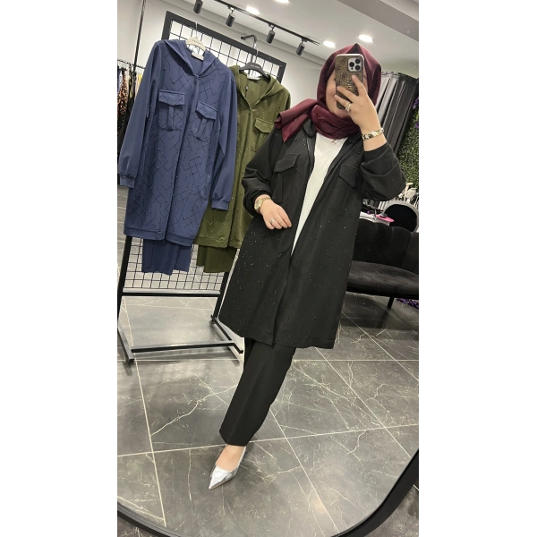 PUREVA Ceketli İthal Taşlı Takım