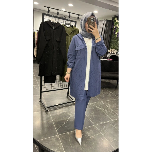 PUREVA Ceketli İthal Taşlı Takım