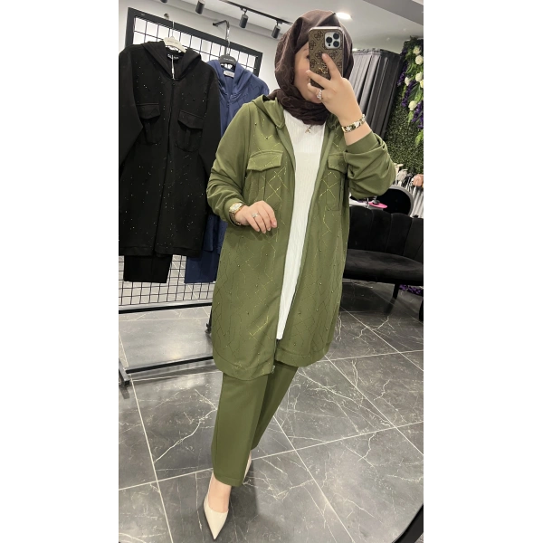 PUREVA Ceketli İthal Taşlı Takım