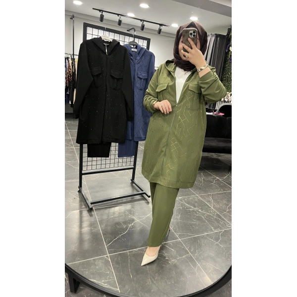 PUREVA Ceketli İthal Taşlı Takım