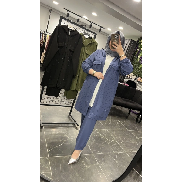 PUREVA Ceketli İthal Taşlı Takım