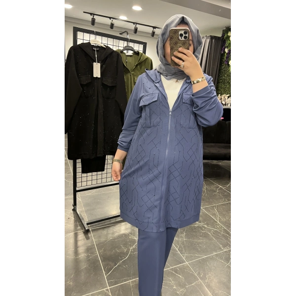 PUREVA Ceketli İthal Taşlı Takım