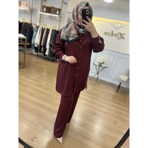 PUREVA DANTELLİ PAMUK SATEN TAKIM