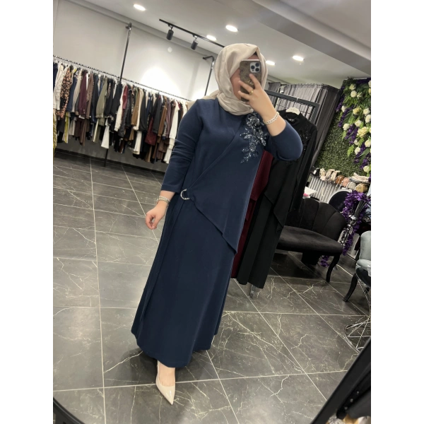 PUREVA Güpür İşlemeli Elbise