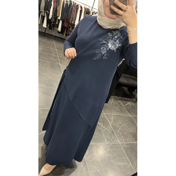 PUREVA Güpür İşlemeli Elbise